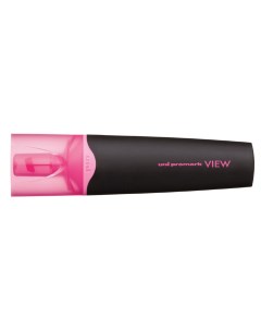 Текстовыделитель Uni Promark View 1 5мм розовый упаковка из 12 штук Uni mitsubishi pencil