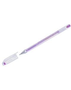 Ручка гелевая Hi Jell Metallic розовая металлик 0 7мм 12шт Crown
