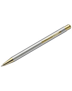 Ручка шариковая Nova синяя 1 0мм корпус хром золото кнопочный механизм 10шт Luxor