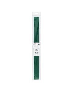 Бумага крепированная 50 250см 32г м2 темно зеленая в рулоне пакет с европо Три совы
