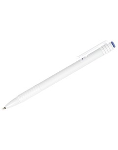 Ручка шариковая автоматическая 500 синяя 0 7мм белый корпус 50шт Стамм