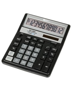 Калькулятор настольный SDC 888X BK 12 разрядов двойное питание 158 203 31мм черный Eleven