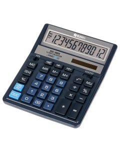Калькулятор настольный SDC 888X BL 12 разрядов двойное питание 158 203 31мм синий Eleven