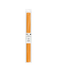 Бумага крепированная 50 250см 32г м2 светло оранжевая в рулоне пакет с ев Три совы
