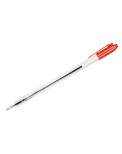 Ручка шариковая VeGa красная 0 7мм прозрачный корпус 50шт Стамм
