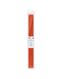 Бумага крепированная 50 250см 32г м2 темно оранжевая в рулоне пакет с европо Три совы