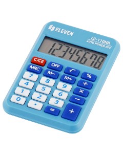 Калькулятор карманный LC 110NR BL 8 разрядов питание от батарейки 58 88 11мм Eleven