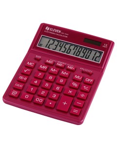 Калькулятор настольный SDC 444X PK 12 разрядов двойное питание 155 204 33мм розовый Eleven