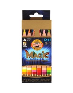 Magic 13 цветов утолщенные точилка ластик Koh-i-noor