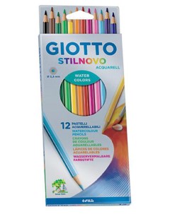 Набор цветных карандашей Акварель 12 штук Giotto