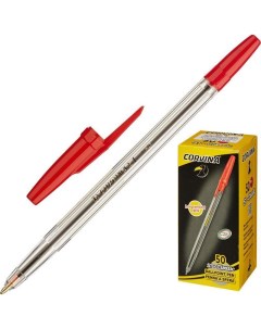Ручка шариковая Universal красная толщина линии 0 7 мм 181 Corvina
