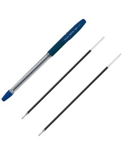 Набор ручка шариковая синяя 0 7мм 2 смен стержня Pilot