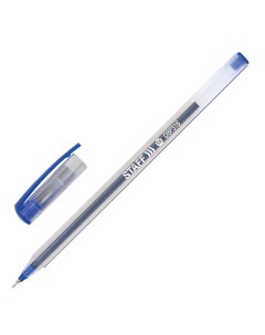 Ручка шариковая Basic 0 6 мм масляная синяя Staff