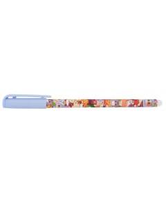 Ручка гелевая Cocktail Kittens Slim Soft 0 4мм синий стираемая прорезин корпус Lorex