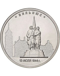 Монета РФ 5 рублей 2016 года Вильнюс Cashflow store