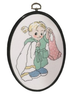 Набор для вышивания Ванная девочка арт 12 5768 Permin