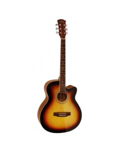 Акустическая гитара с анкером матовая Санбёрст Липа 4 4 40дюйм E4020 SB Elitaro