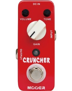 Педаль эффектов для электрогитары мини Distortion Cruncher Mooer