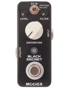 Педаль эффектов для электрогитары мини Distortion Black Secret Mooer