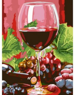 Картина по номерам ярких идей Бокал вина EX5308 Цветной мир