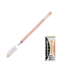Ручка гелевая Hi Jell Pastel HJR 500P оранжевая 0 8 мм 1 шт Crown