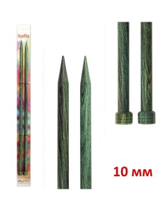 Спицы прямые деревянные 40 см 10 мм арт 7649 Katia
