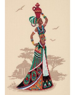 Набор для вышивания Золотая серия NM 7270 Женщины мира Африка Panna