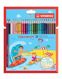 Цветные карандаши AquaColor 1624 6 24 цвета Stabilo