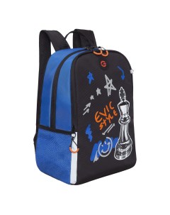 Рюкзак школьный RB 351 6 1 черный синий Grizzly