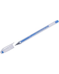Ручка гелевая Hi Jell Color 001957 голубая 0 7 мм 12 штук Crown