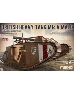 Сборная модель Meng 1 35 Британский тяжёлый танк Mk V Male TS 020 Meng model