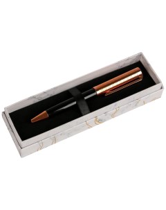 Шариковая ручка в подарочном футляре С Уважением металл черный с золотом Artfox