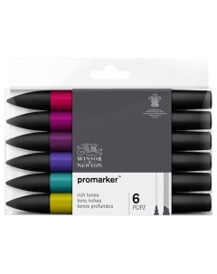Набор маркеров W N 0290111 Promarker Rich tones 6 цветов Winsor & newton