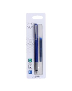 Ручка перьевая VECTOR STANDARD BLUE CT средняя 1 0мм блистер S0881011 Parker