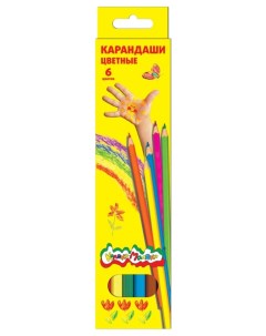 Набор из 6 цветных карандашей Каляка-маляка