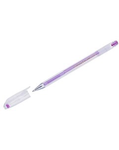 Ручка гелевая Hi Jell Metallic 001964 розовая 0 7 мм 12 штук Crown