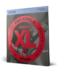 D Addario Eps230 струны для 4х струнной бас гитары сталь Long Heavy 55 110 D`addario