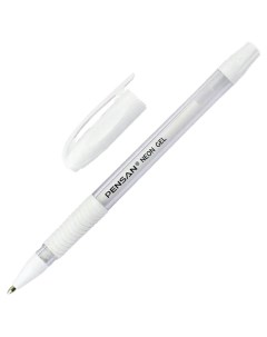 Ручка гелевая неавтоматичекая цвет чернил NEON WHITE 1 0 мм 2290 12 Pensan