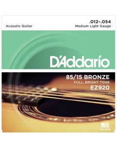 Струны для акустической гитары DAddario EZ920 D`addario