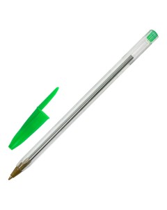 Ручка шариковая Basic Budget BP 04 пишущий узел 1 мм линия письма 0 5 мм зеленый Staff