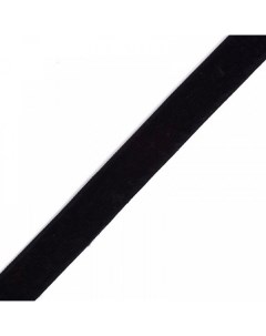 Лента бархатная эластичная цвет черный 20 мм x 20 м арт TBY LB2003 EL Китай