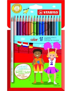 Цветные карандаши Color 18 цветов Stabilo