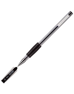Ручка гелевая Town 0 5мм с резин манжеткой черный Россия Attache