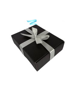 Подарочная коробка для упаковки подарка С_лентой_белая Hitmix