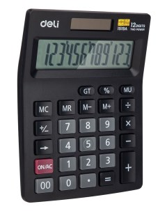 Калькулятор настольный E1519A черный 12 разр Deli