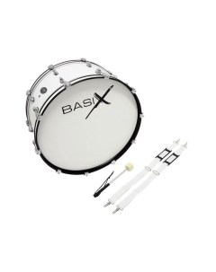 Маршевый бас барабан 24 x 10 белый Basix