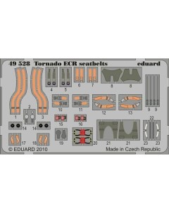Фототравление 49528 Tornado ECR ремни безопасности 1 48 Эдуард