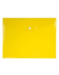Папка конверт на кнопке 0 18 мм А5 желтая Informat