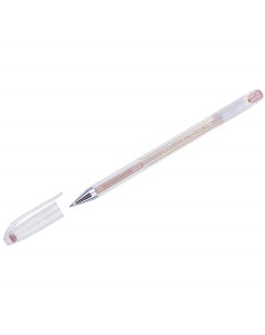 Ручка гелевая Hi Jell Metallic 001963 оранжевая 0 7 мм 12 штук Crown