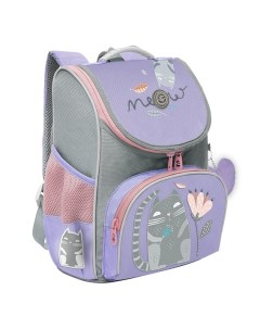 Рюкзак школьный с мешком RAm 384 2 1 лаванда серый Grizzly